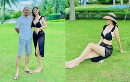 Nhan sắc vợ chân dài sinh 5 con cho nam nghệ sĩ đình đám sở hữu biệt phủ dát vàng ở Hà Nội