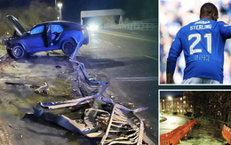 Hiện trường tan hoang khi ngôi sao bóng đá lái siêu xe gây tai nạn chỉ ít giờ sau chiến thắng tưng bừng sân cỏ