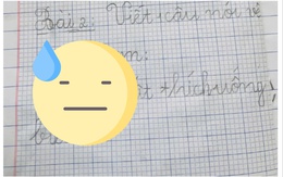 Làm bài tập về nhà, cậu bé lớp 1 vô tình để lộ bí mật khiến mẹ "ngượng chín mặt"