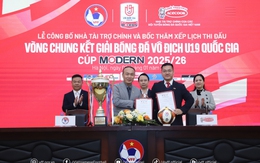 Công bố nhà tài trợ chính và bốc thăm xếp lịch thi đấu VCK giải VĐ U19 QG – Cúp Modern 2025/26