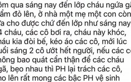Tin nhắn của một cô giáo mầm non khiến nhiều cư dân mạng đọc xong toát mồ hôi: Vất vả còn hơn người giúp việc!