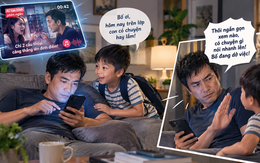 Nghiện phim ngắn AI, con vừa mở lời bố đã xua tay 'nói nhanh lên'