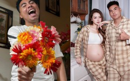 Tiền vệ Đức Huy tặng hoa đồng tiền cho MC Huyền Trang Mù Tạt ngày 20/10 nhưng lạ lắm