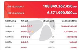 Giải độc đắc gần 200 tỷ đồng vẫn vô chủ, Jackpot 2 có hai người trúng