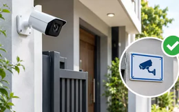 Lắp camera trước cửa nhà riêng không có biển cảnh báo có thể bị phạt đến 20 triệu đồng