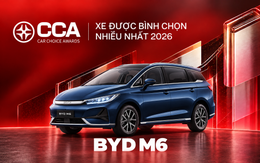 BYD M6 ghi dấu ấn với giải ‘Xe được bình chọn nhiều nhất 2026’ tại CCA 2026