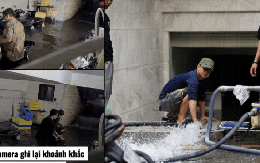 Hầm xe khu biệt thự TP.HCM ngập sâu hơn 1m sau trận mưa lớn, người dân bất lực nhìn tài sản ngâm trong nước