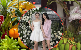 Doãn Hải My và Ngô Tố Uyên cùng khoe mâm ngũ quả ngày Tết: Ai khéo tay hơn?