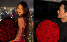 Luôn là cặp đôi lãng mạn nhất, thủ môn Bùi Tiến Dũng khiến vợ mẫu Tây xúc động vì món quà Valentine