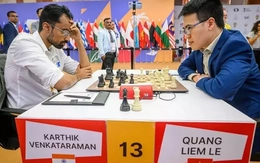 Đại kiện tướng Lê Quang Liêm vươn lên hạng 17 thế giới