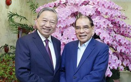 Tổng Bí thư Tô Lâm thăm, chúc Tết nguyên Tổng Bí thư Nông Đức Mạnh