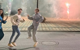 Hoà Minzy đón tết muộn cùng Doãn Hải My - Văn Hậu tại khu biệt thự sang chảnh, đốt pháo hoa tưng bừng