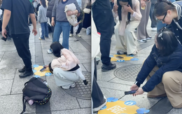 Du lịch Trung Quốc, khách Việt dở khóc dở cười khi ai cũng để điện thoại xuống đất