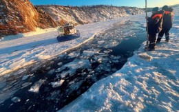 7 thi thể du khách Trung Quốc được tìm thấy dưới lòng hồ Baikal đóng băng