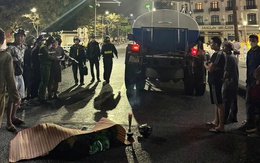 Tông vào xe bồn rửa đường, nam thanh niên mặc áo Grap tử vong