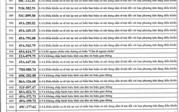 1166 chủ xe máy, ô tô có biển số sau nhanh chóng nộp phạt nguội theo Nghị định 168