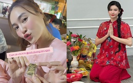 Showbiz Việt ngày Vía Thần tài: Lan Ngọc tặng vàng, 1 sao nữ dâng mâm cúng toàn tiền vàng gây choáng!