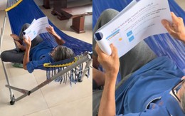 Xúc động clip ông nội học dùng smartphone bằng sách hướng dẫn do cháu soạn