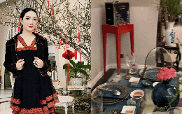 Tết tràn vào biệt thự 1.000m2 của Hoa hậu "34 năm không có người kế vị"