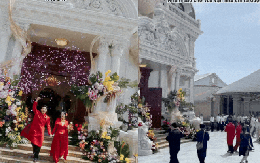 "Cậu cả" Bến Tre cưới vợ: Biệt phủ to nhất vùng được phủ kín bằng 200 loại hoa, cô dâu xinh như công chúa