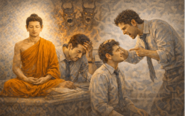 Kiệt quệ khi đi làm, Phật giải thích: Do đối xử với mình như kẻ thù