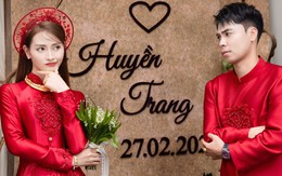 Ảnh nét căng: MC Mù Tạt đeo vàng nặng trĩu lên xe hoa cùng tuyển thủ Đức Huy, "nắn chồng" cực gắt ngay đêm tân hôn
