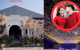 Choáng với rạp cưới Đức Huy và MC Mù Tạt: Rồng phượng khổng lồ, đèn phủ kín, quy mô nhất nhì làng bóng đá