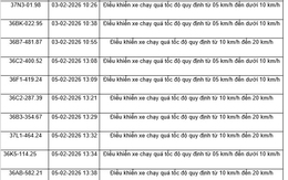 436 chủ xe máy, ô tô có biển số sau nhanh chóng nộp phạt nguội theo Nghị định 168    