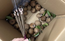 Cô gái cắm hương vào thùng hoa quả, nhiều người thắc mắc vì sao