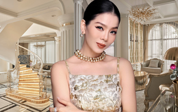 Biệt thự của "chị đại" Lệ Quyên: Cầu thang dát vàng lóng lánh như cung điện, tiết lộ 3,6 tỷ chỉ đủ xây cái cổng nhà