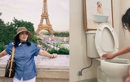 Giúp việc sau Tết đi du lịch Pháp, chụp ảnh gửi về cho chủ nhà đang tự cọ toilet