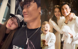 Bùi Tiến Dũng đưa vợ mẫu tây và con trai sang châu Âu thăm nhà ngoại, nàng WAG rưng rưng xúc động khi gặp mẹ