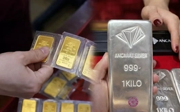 Giá vàng giảm rất mạnh, bạc 'bay' 14 triệu đồng/ngày