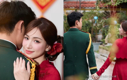 Lộ diện người đàn ông mặc quân phục được Hòa Minzy ôm chầm