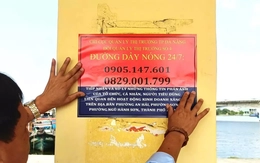 Đà Nẵng dán số đường dây nóng khắp các cây xăng