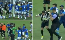 Trận đấu bạo lực nhất lịch sử bóng đá Brazil với 23 thẻ đỏ