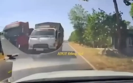 Video: Tài xế xe tải vượt ẩu bất chấp nguy hiểm bị công an mời làm việc