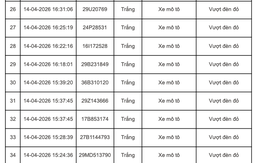 252 chủ xe máy, ô tô mang biển kiểm soát sau nhanh chóng nộp phạt nguội theo Nghị định 168