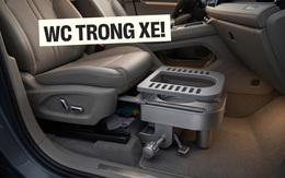 Đỉnh cao của ghế ô tô là tích hợp… bồn cầu: Có thiết bị thông gió, thổi mùi, hữu ích trên những cao tốc dài thiếu trạm dừng nghỉ
