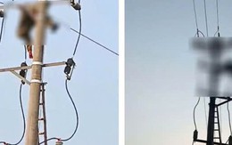 Bàng hoàng phát hiện thi thể nam sinh treo trên cột điện trung thế