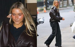 Tiểu thư Harper nhà Beckham thất thần mỏi mệt, xuống sắc thấy rõ khi để mặt mộc, bước ra từ xế hộp sang chảnh