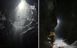 Phát hiện hang động mới ở Quảng Trị chứa thác nước lạ, 'khó nhất 36 năm thám hiểm'