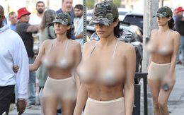 Vợ Kanye West hở hang tới nực cười, chồng đi bên cạnh lại kín mít khiến cả phố ngoái nhìn