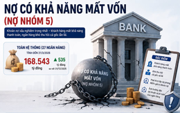 Ngân hàng nào có nhiều nợ nhóm 5 nhất?