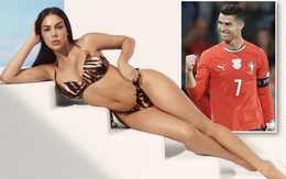 Georgina diện bikini nóng bỏng gây choáng trong khi Ronaldo lập kỉ lục với kỳ World Cup thứ 6