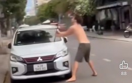 Người đàn ông nước ngoài đập phá ô tô, bẻ cần gạt nước ở Đà Nẵng