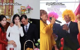 Clip bố cô dâu vừa mới khóc sụt sùi đã 'quẩy cực sung' gây bão mạng xã hội