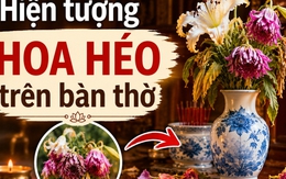 Hiện tượng hoa héo trên bàn thờ