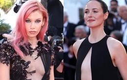 Váy xuyên thấu, hở bạo trên thảm đỏ Cannes ngày cuối