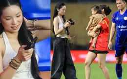 Lần đầu gặp vợ người mẫu của Thanh Nhàn U23 Việt Nam ngoài đời: Visual có nét căng như trên mạng?